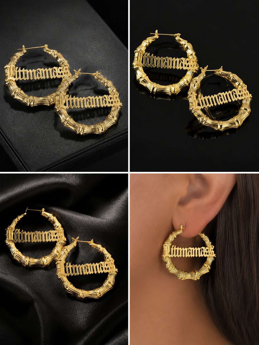Custom Bamboo Earrings