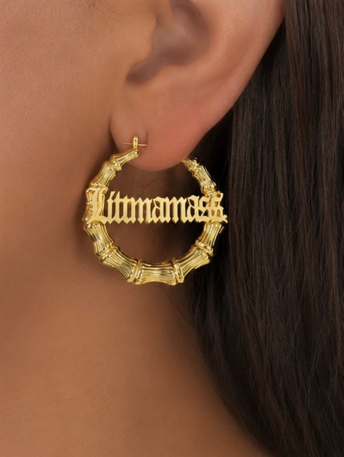 Custom Bamboo Earrings