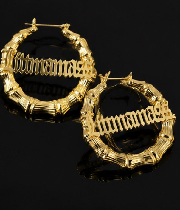 Custom Bamboo Earrings
